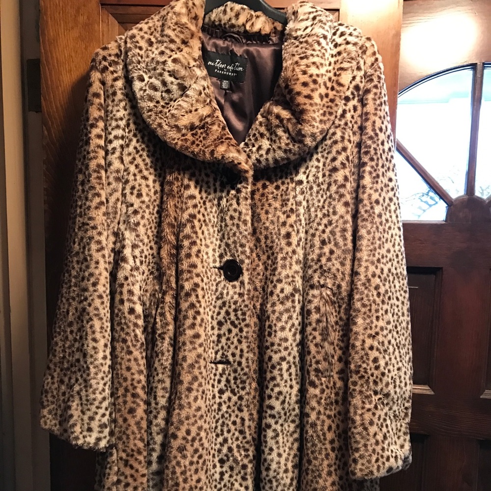 Leopard print Swing coat